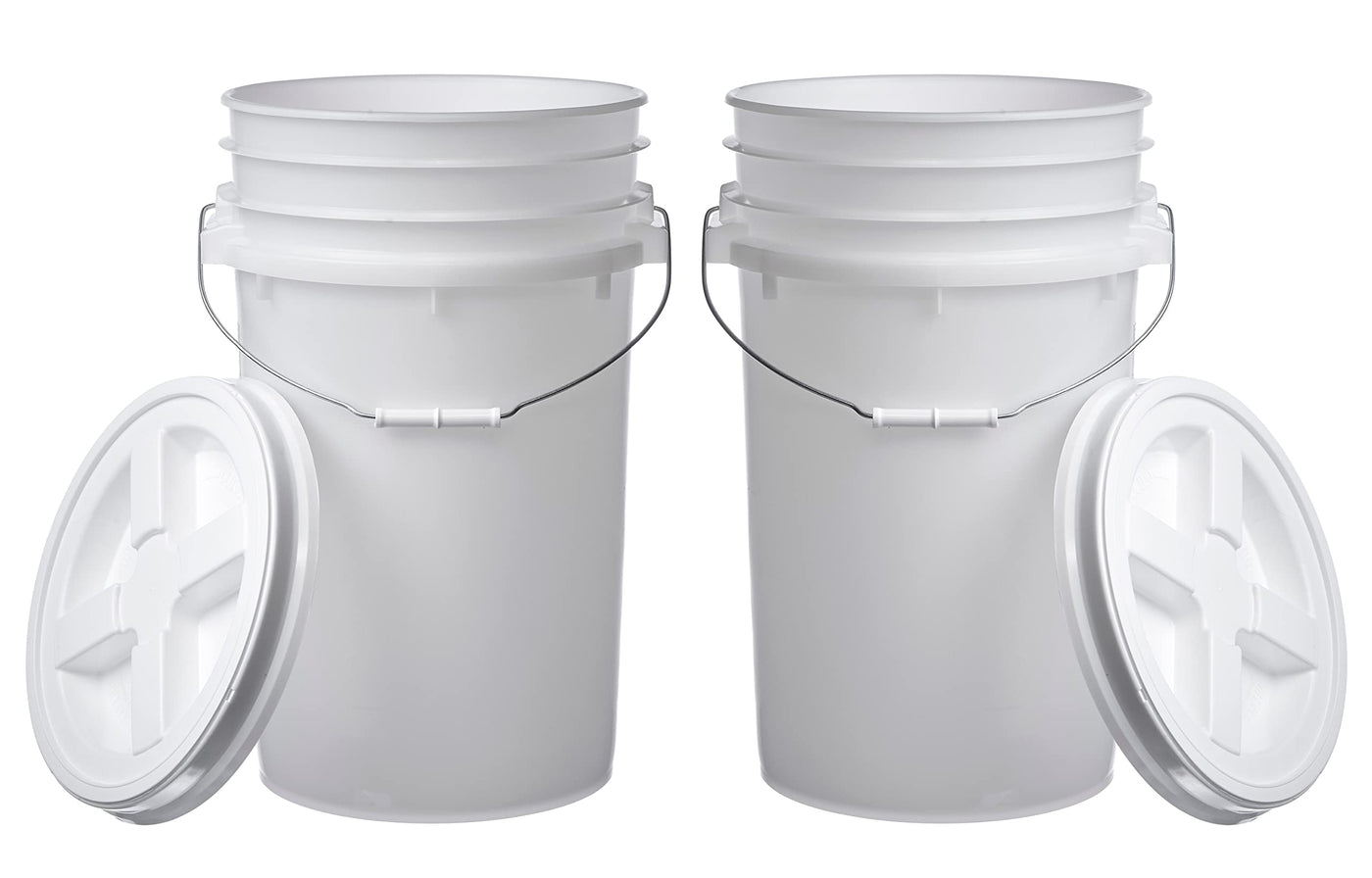 7 Gallon (2 Pack) Bucket With Gamma Seal Lid