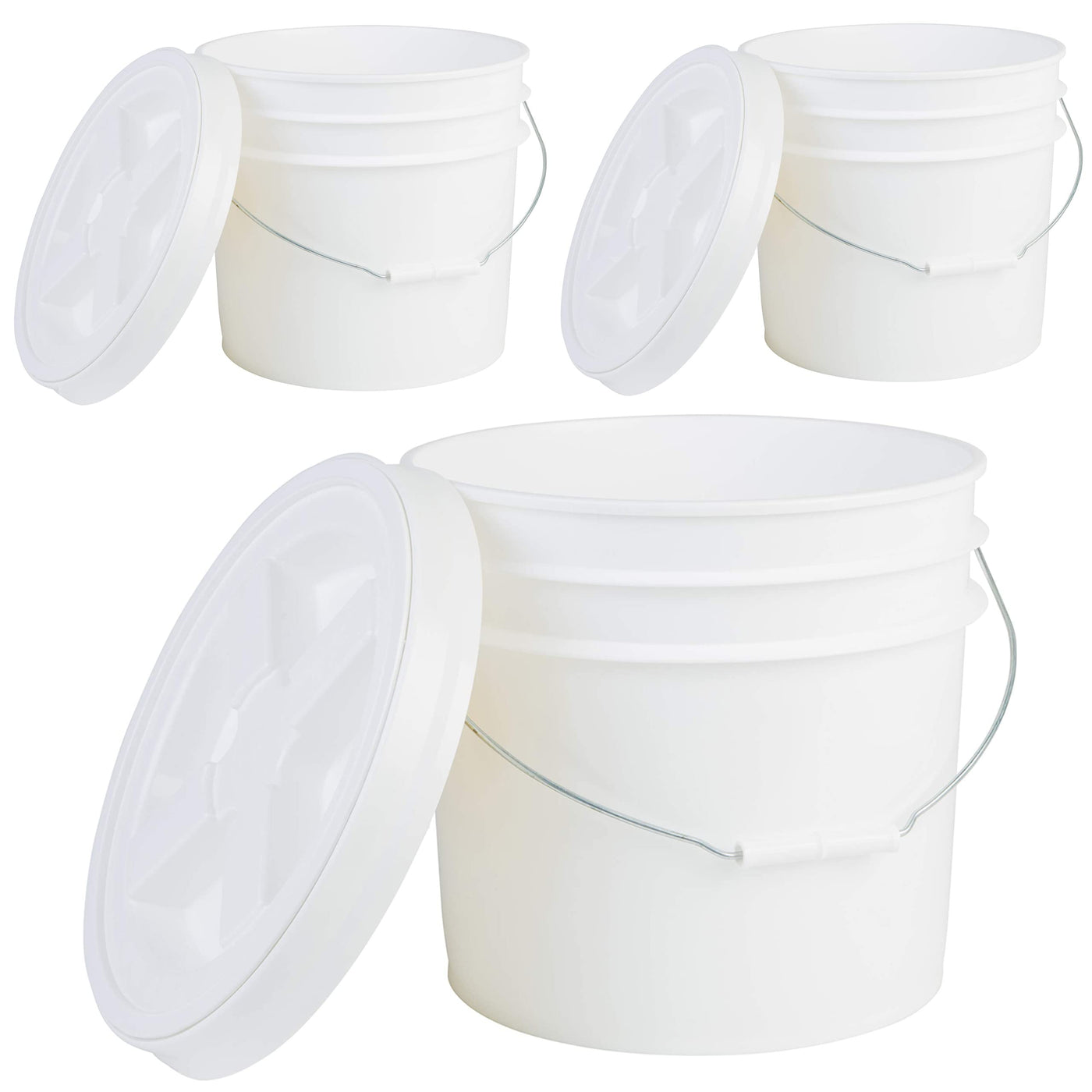3.5 Gallon Buckets With Gamma Seal Lids, Free Shipping