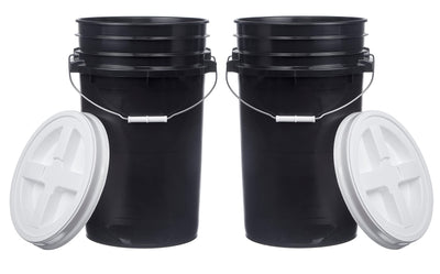 7 Gallon (2 Pack) Bucket With Gamma Seal Lid