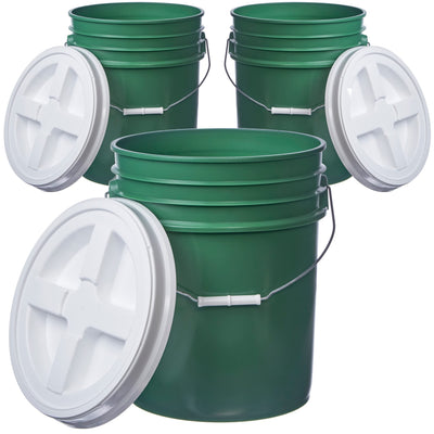 5 Gallon (3 Pack) Bucket With Gamma Seal Lid